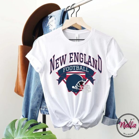 New England Football Shirt, Retro Boston Shirt, Vintage New England Football Tee - Picture 1 of 1